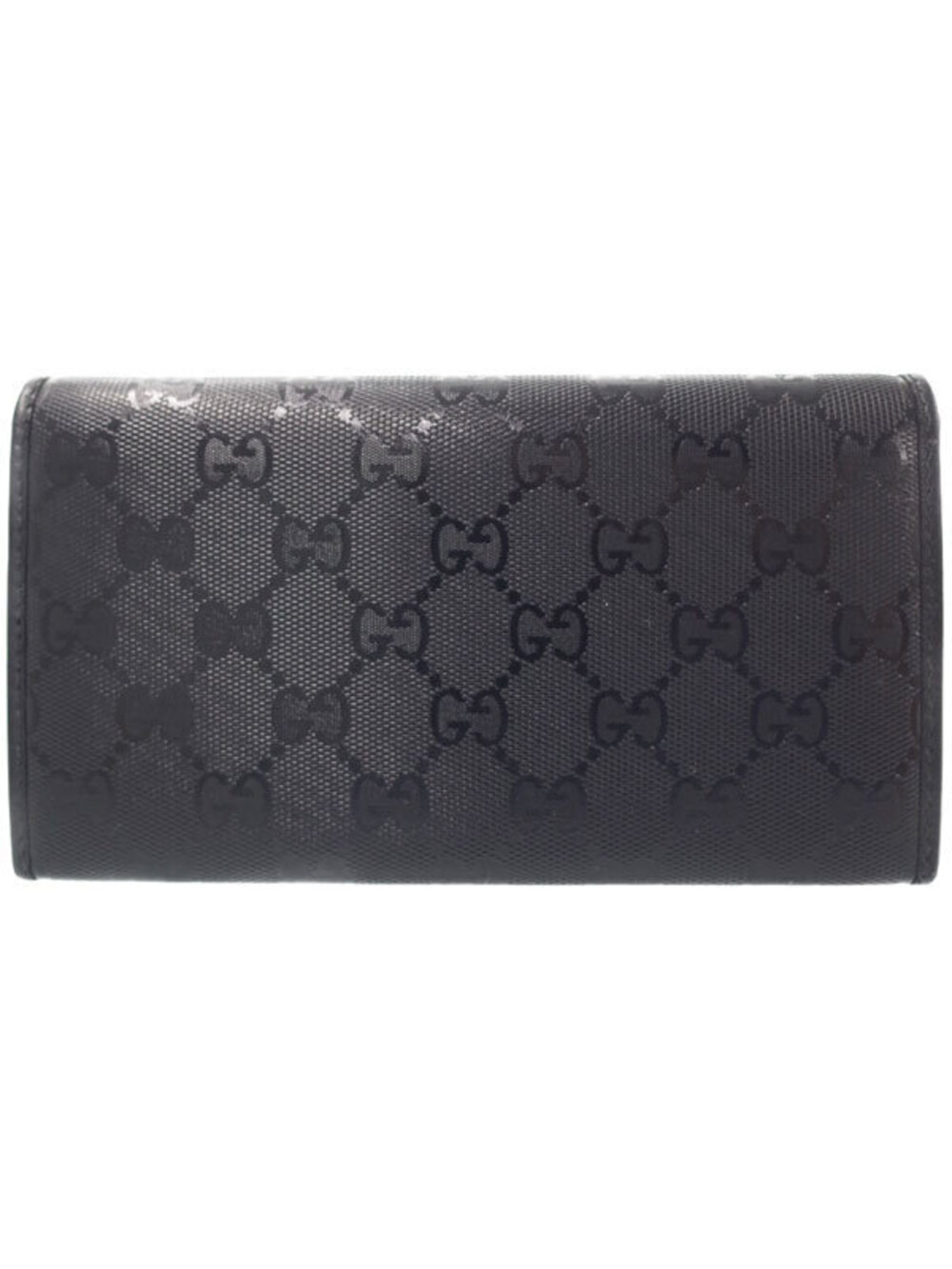 Gucci fold Wallet Bi Long Imprime GG Black
